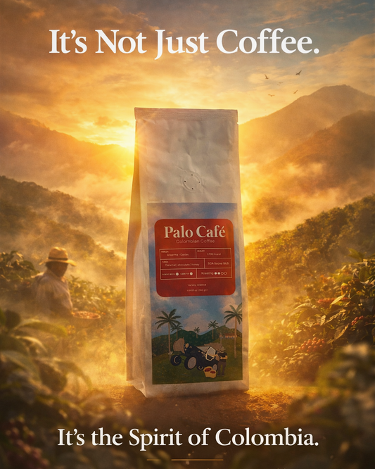 Palo Café Colombian Excelsior Coffee – Whole Bean or Ground (340g)