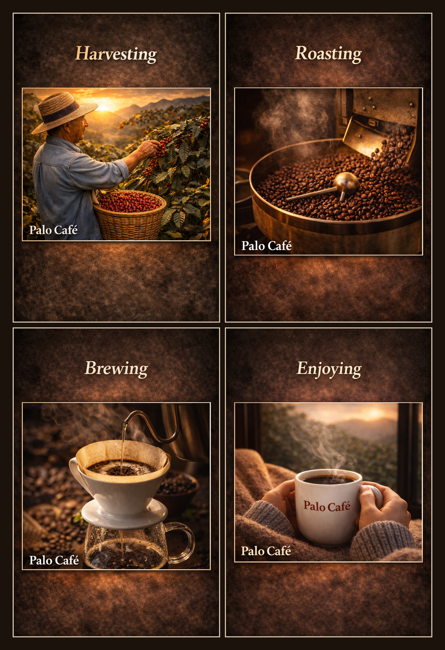 Palo Café Colombian Excelsior Coffee – Whole Bean or Ground (340g)