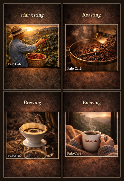 Palo Café Colombian Excelsior Coffee – Whole Bean or Ground (340g)